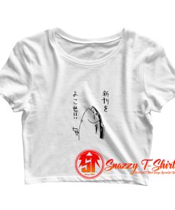 Fish Japanse Crop Top Shirt