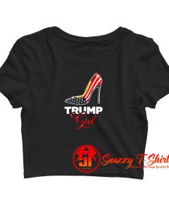 Flag Trump Girl Crop Top Shirt
