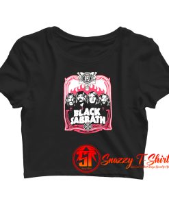 Flames Black Sabbath Crop Top Shirt