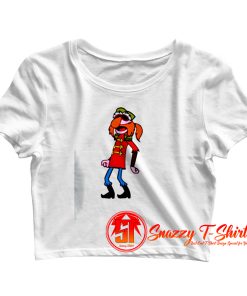 Floyd Pepper Muppet Musician Funny Crop Top Shirt