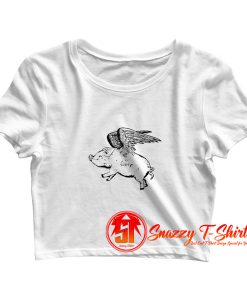 Flying Pig Crop Top Shirt