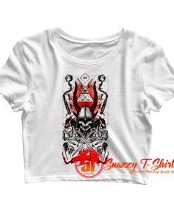 Four Horsemen of the Apocalypse War Demonic Satanic Crop Top Shirt