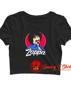 Frank Zappa Illustration Rock Musician Mothers Of Invention Crop Top Shirt