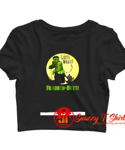 Frankenstein Funny Halloween Crop Top Shirt