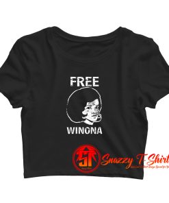 Free Winona Vintage Look Heathers Crop Top Shirt