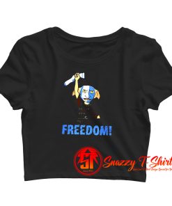 Freedobby Raffitees Freedom Crop Top Shirt