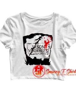 Friday The 13th Jason Voorhees Gravestone Crop Top Shirt
