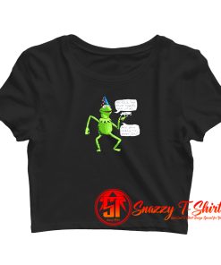 Frog And Gun Yer A Wizard Kermit Crop Top Shirt