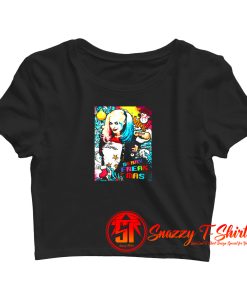 Fun Kult Batman Jocker Harley Quinn Crop Top Shirt