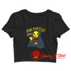 Funny Anxiety Sloga Crop Top Shirt