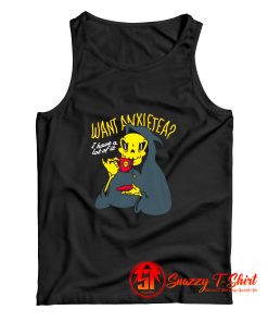 Funny Anxiety Sloga Tank Top