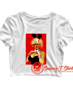 Funny Bunny Dolly Parton Parody Crop Top Shirt
