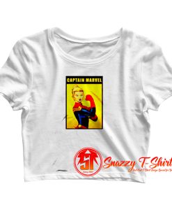 Funny Captain Marvel The Riveter Poster Crop Top Shirt