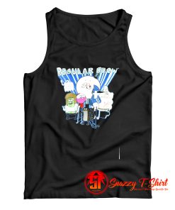 Funny Cartoon Regular Show Cast Spotlight Tank Top