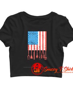 Funny Cooking Meat Grill Barbecue Crop Top Shirt