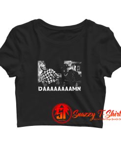 Funny Dammn Krueger Voorhees 2020 Friday Damn Meme Crop Top Shirt