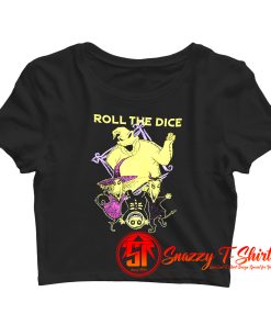 Funny Halloween Roll The Dice Crop Top Shirt
