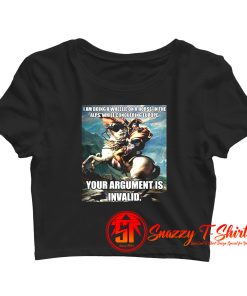 Funny History Hipster Napoleon Bonaparte Argument Crop Top Shirt