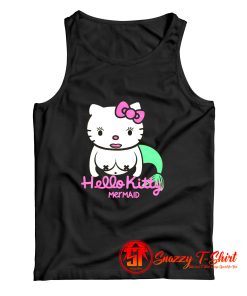 Funny Kitty Mermaid Tank Top
