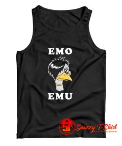 Funny Metal Goth Emu Bird Tank Top