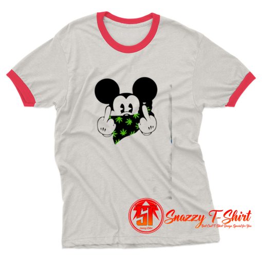 Funny Mickey Mouse Thug Life Vest Ringer Tee