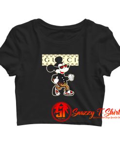 Funny Parody Gucci Mickey Mouse Crop Top Shirt
