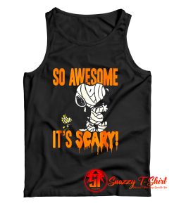 Funny Peanuts Halloween Snoopy Mummy Tank Top