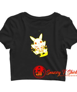Funny Pokemon Pikachu Skeleton Crop Top Shirt