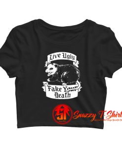 Funny Possum Crop Top Shirt