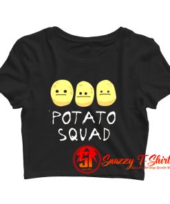Funny Potato Squad Crop Top Shirt