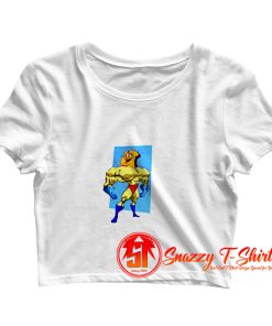 Funny Ren and Stimpy Powdered Toast Man Crop Top Shirt