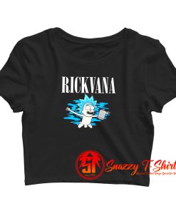 Funny Rickvana Parody Rick and Morty Crop Top Shirt