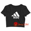 Funny Sad Graphic Crop Top Shirt