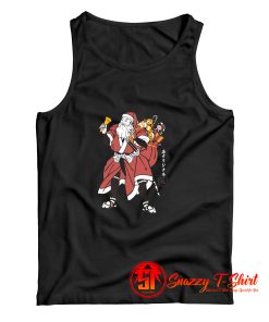 Funny Santa Samurai Christmas Tank Top