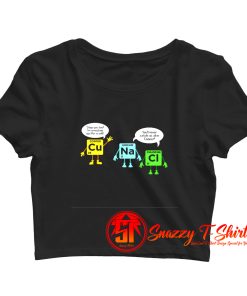 Funny Scientist Nerd Geeks Students Teachers Crop Top Shirt