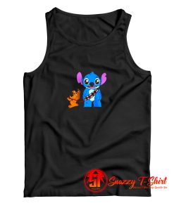 Funny Scooby Doo and Stitch Friend Tank Top