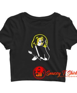 Funny Singer Nirvana Kurt Cobain Crop Top Shirt