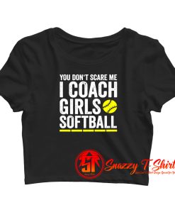 Funny Softball Coach Crop Top Shirt