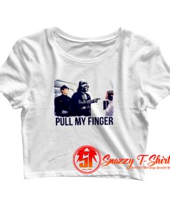 Funny Star Wars Parody Pull My Finger Crop Top Shirt