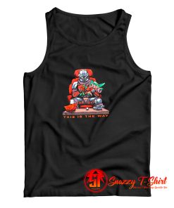 Funny Star Wars The Mandalorian Art Tank Top