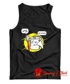 Funny Toothbrush Toilet Paper Humorous Conversation Tank Top