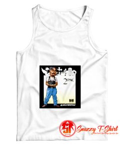 Funny Tupac Shakur Caricature Tank Top