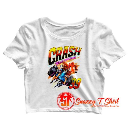 Funny Vintage Crash Team Racing Crop Top Shirt