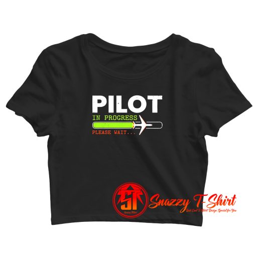 Future Pilot Plane Crop Top Shirt