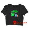 Garbage Truck With Dumpster Crop Top Shirt