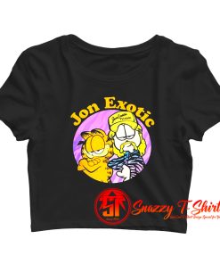 Garfield Cat And Tiger King Crop Top Shirt