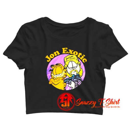 Garfield Cat And Tiger King Crop Top Shirt