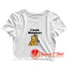 Garfield Hate Mondays Crop Top Shirt