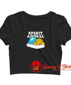 Garfield Spirit Animal Retro Graphic Crop Top Shirt