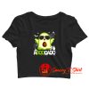 Ghost Boo Avocado Crop Top Shirt